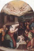 unknow artist THe adoration of  the shepherds oil painting image